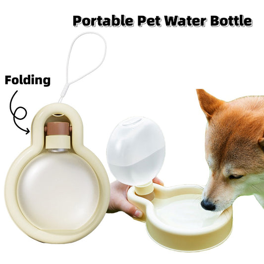 500ml Portable Cat Dog Water Bottle Sealed Travel Puppy Cats Fold Drinking Bowl Outdoor Pet Water Dispenser Pet Products